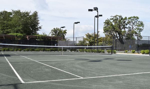 Wide view of Jonesville Tennis Center courts