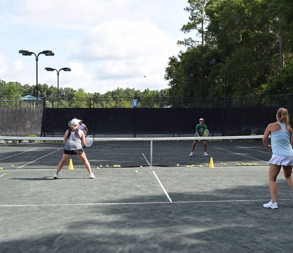 Organized match play on the Jonesville courts